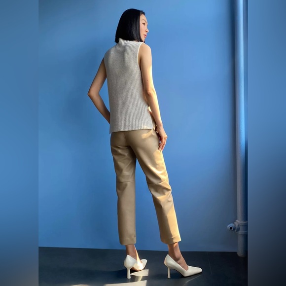 NWT Babaton Command Vegan Straight Pant in Soft Sand size 6 - Picture 2 of 16